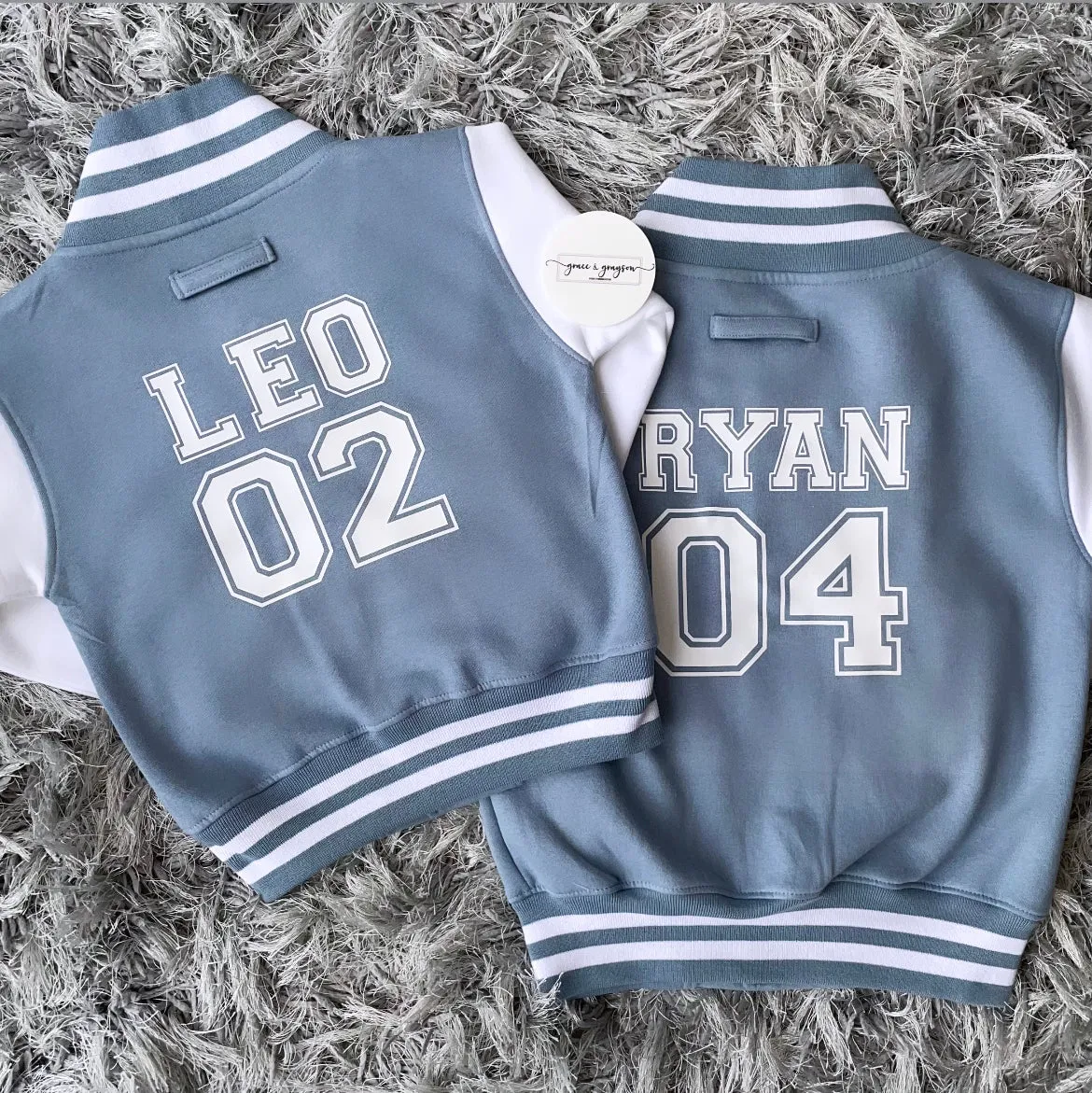 Personalised Name & Number Varsity Jacket