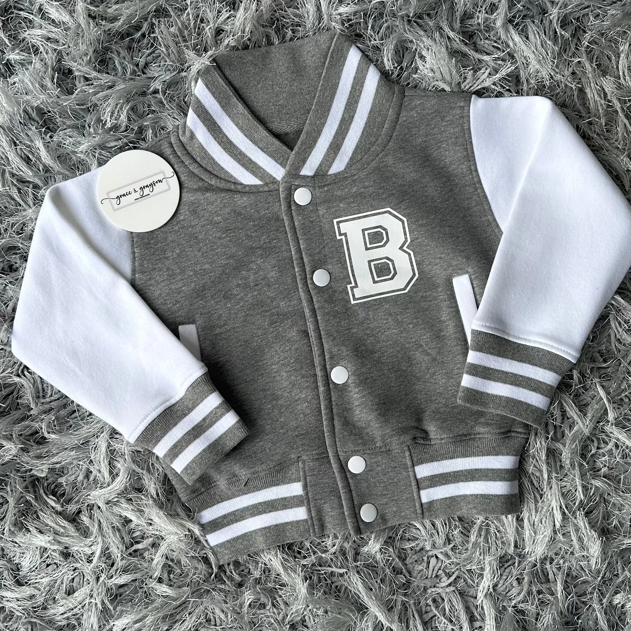 Personalised Name & Number Varsity Jacket