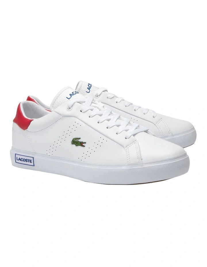 Powercourt 2.0 Contrasted Leather Sneakers in White