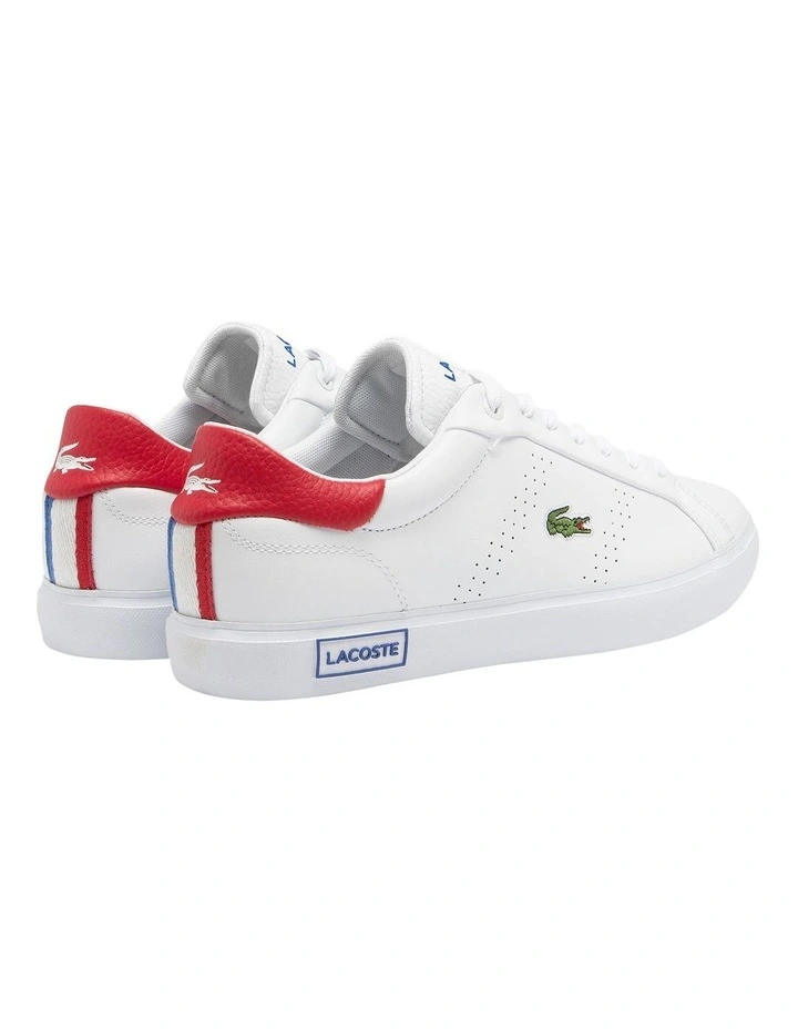 Powercourt 2.0 Contrasted Leather Sneakers in White