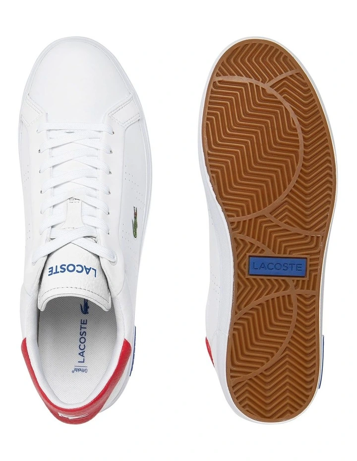 Powercourt 2.0 Contrasted Leather Sneakers in White