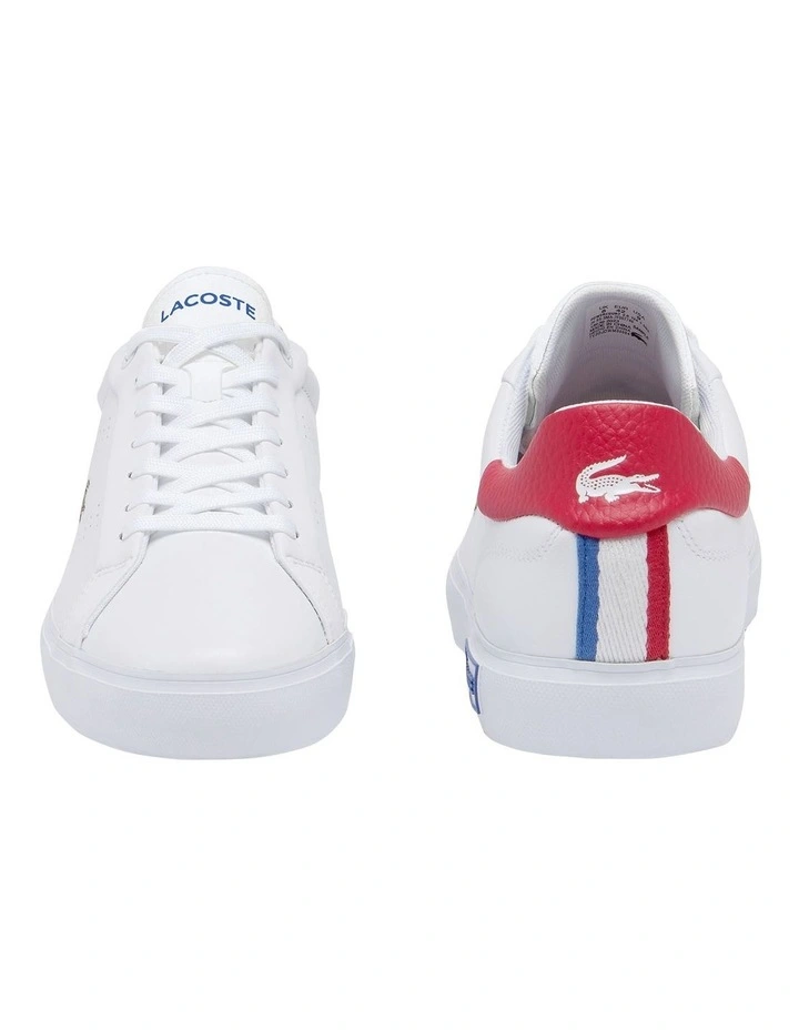 Powercourt 2.0 Contrasted Leather Sneakers in White