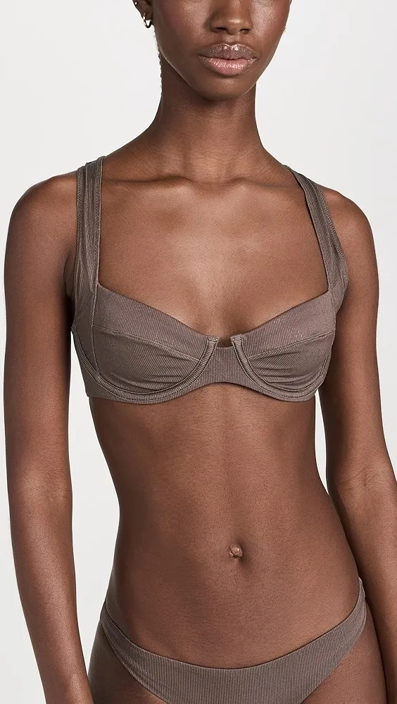 PQ Swim   Perla Halter Bikini Top 