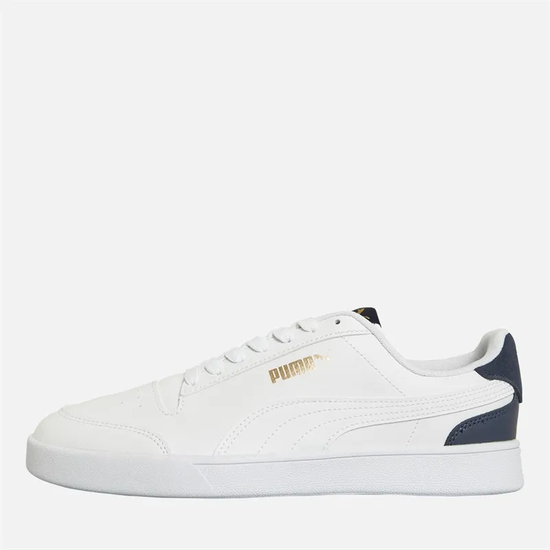 Puma Mens Shuffle Trainers White/Blue