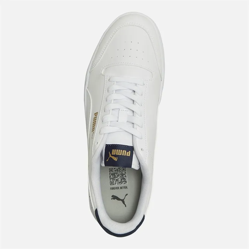 Puma Mens Shuffle Trainers White/Blue