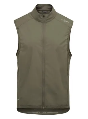 Rab Cinder Men's Windveil Vest - Green | Tiso