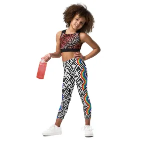 Rainbow Lines Kid's Leggings