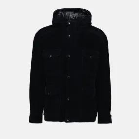 Reversible Navy Jacket with Moncler Logo