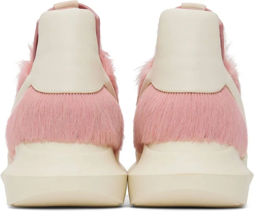 Rick Owens Pink Geo Geth Sneakers