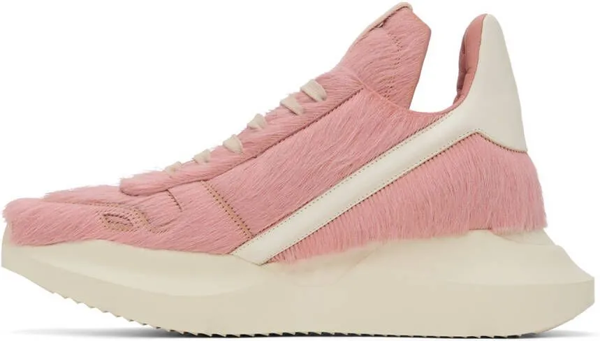 Rick Owens Pink Geo Geth Sneakers