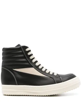 Rick Owens    Rick Owens High Vintage Leather Sneakers