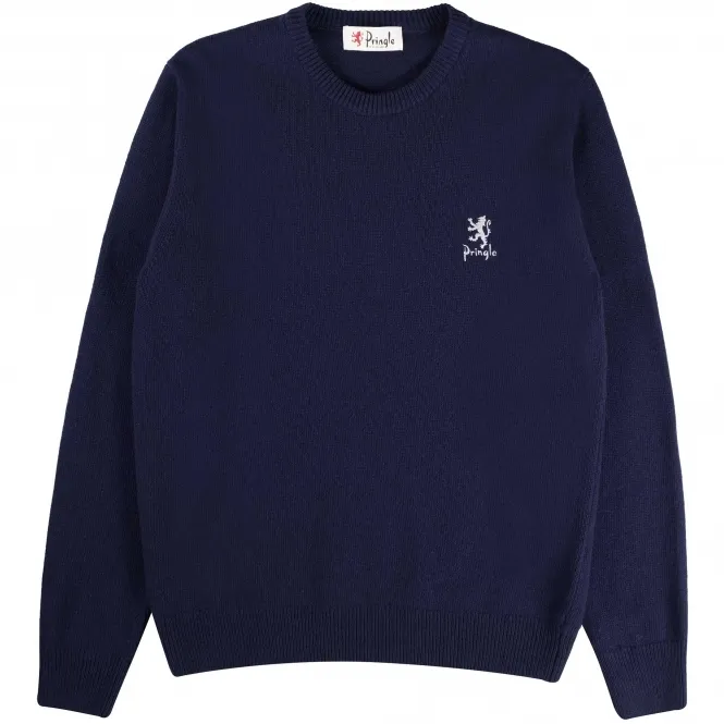 Round Neck Jumper - Navy