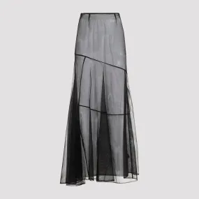 SHEER BIAS CUT SKIRT