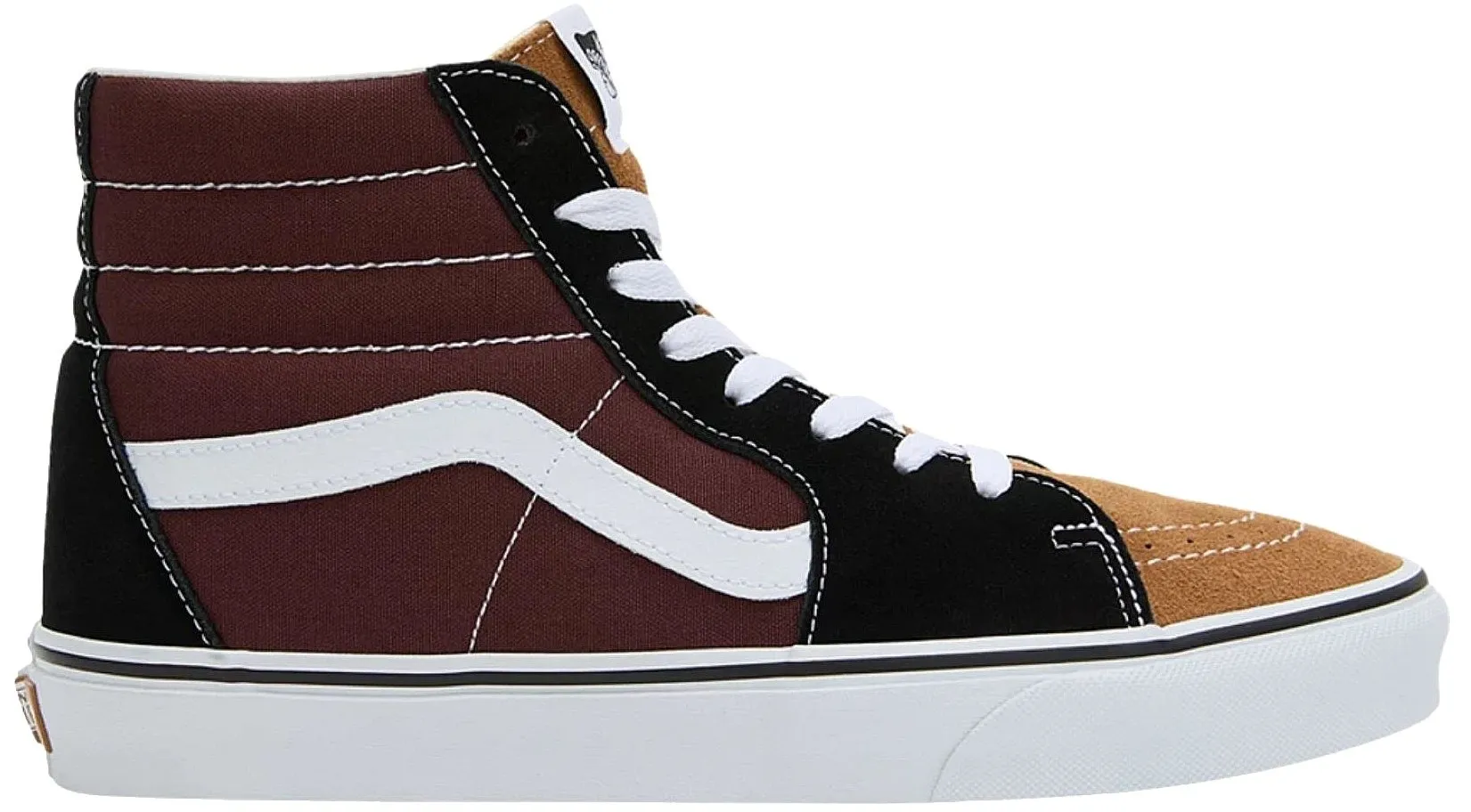 shoes Vans Sk8-Hi - Color Block Black/Brown