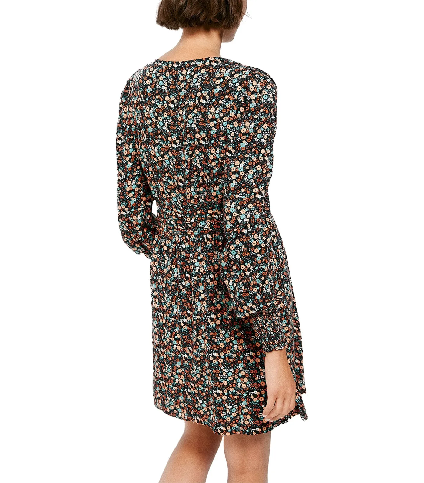 Short Fitted Printed Dress