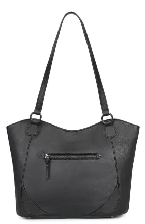 Shoulder bag with 2 black leather handles 419843