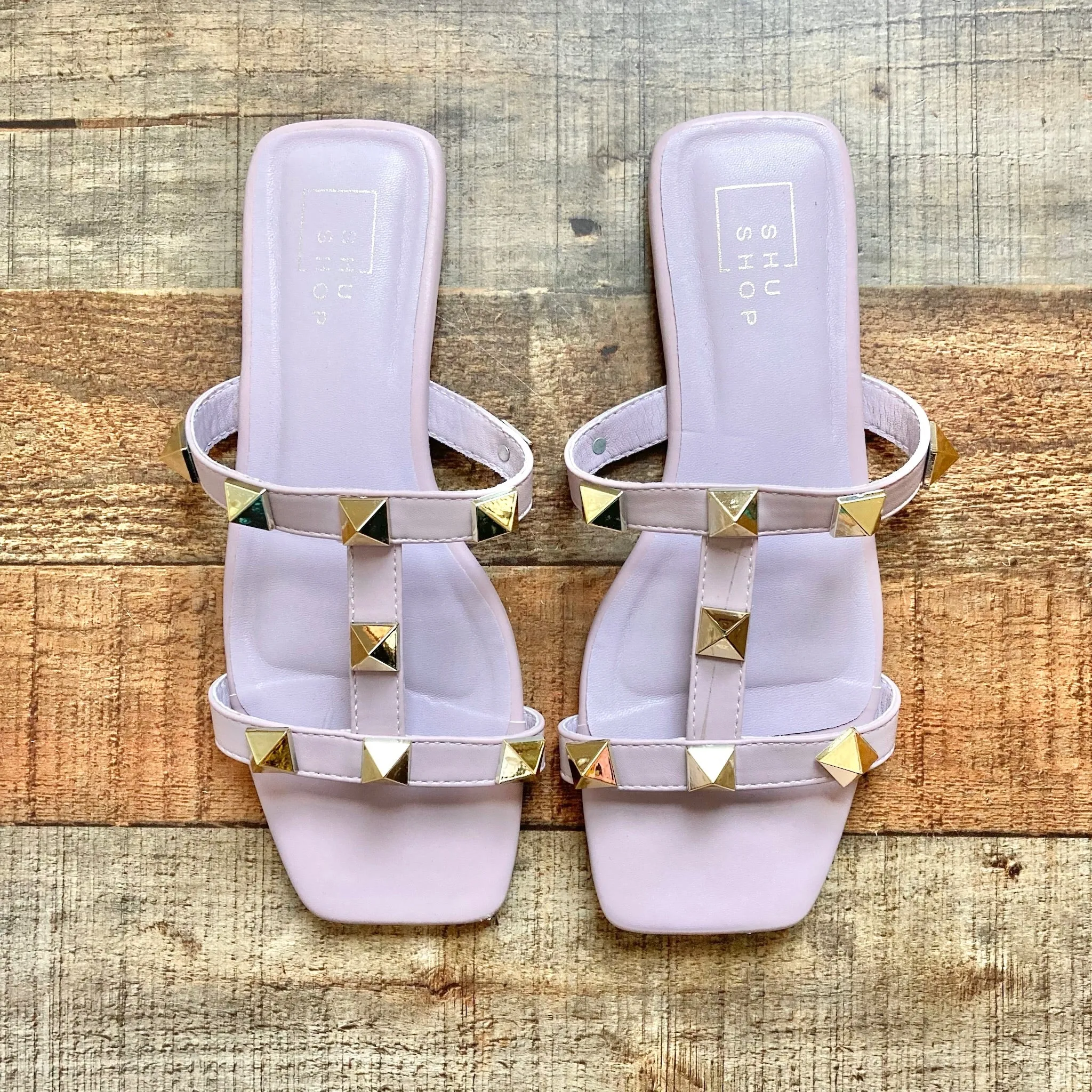 Shu Shop Purple Studded Sandals- Size 7 (see notes)