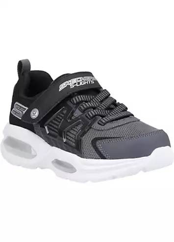 Skechers Boys Grey S Lights Prismatrons Trainers