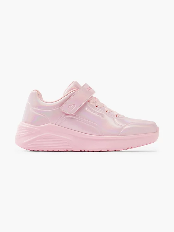 Skechers  Junior Girls Pink Metallic Skechers Trainers