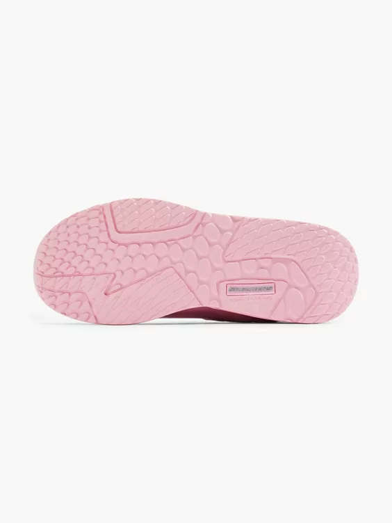 Skechers  Junior Girls Pink Metallic Skechers Trainers