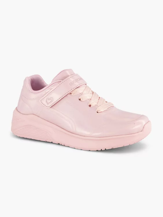 Skechers  Junior Girls Pink Metallic Skechers Trainers