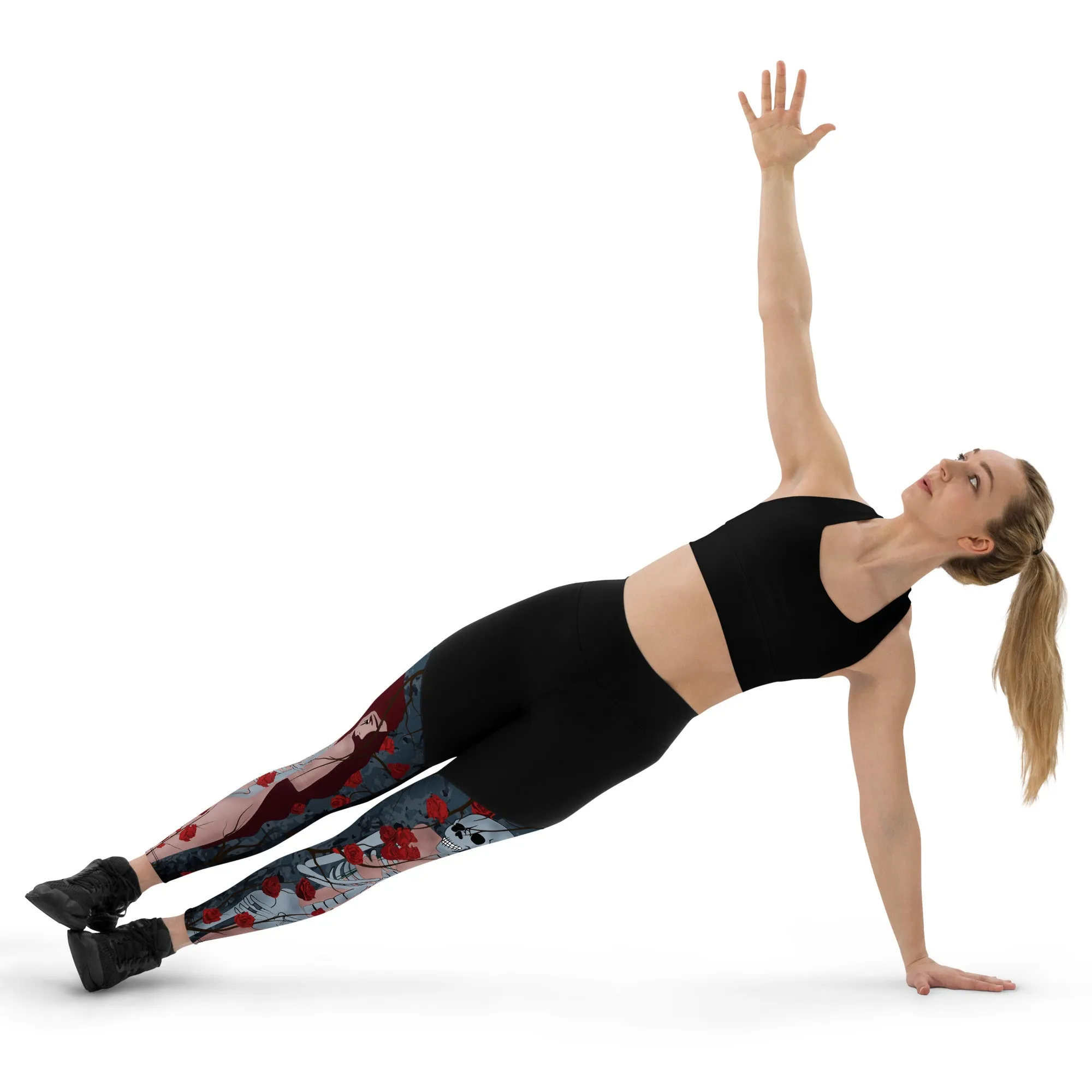 Skeleton & Woman Compression Leggings