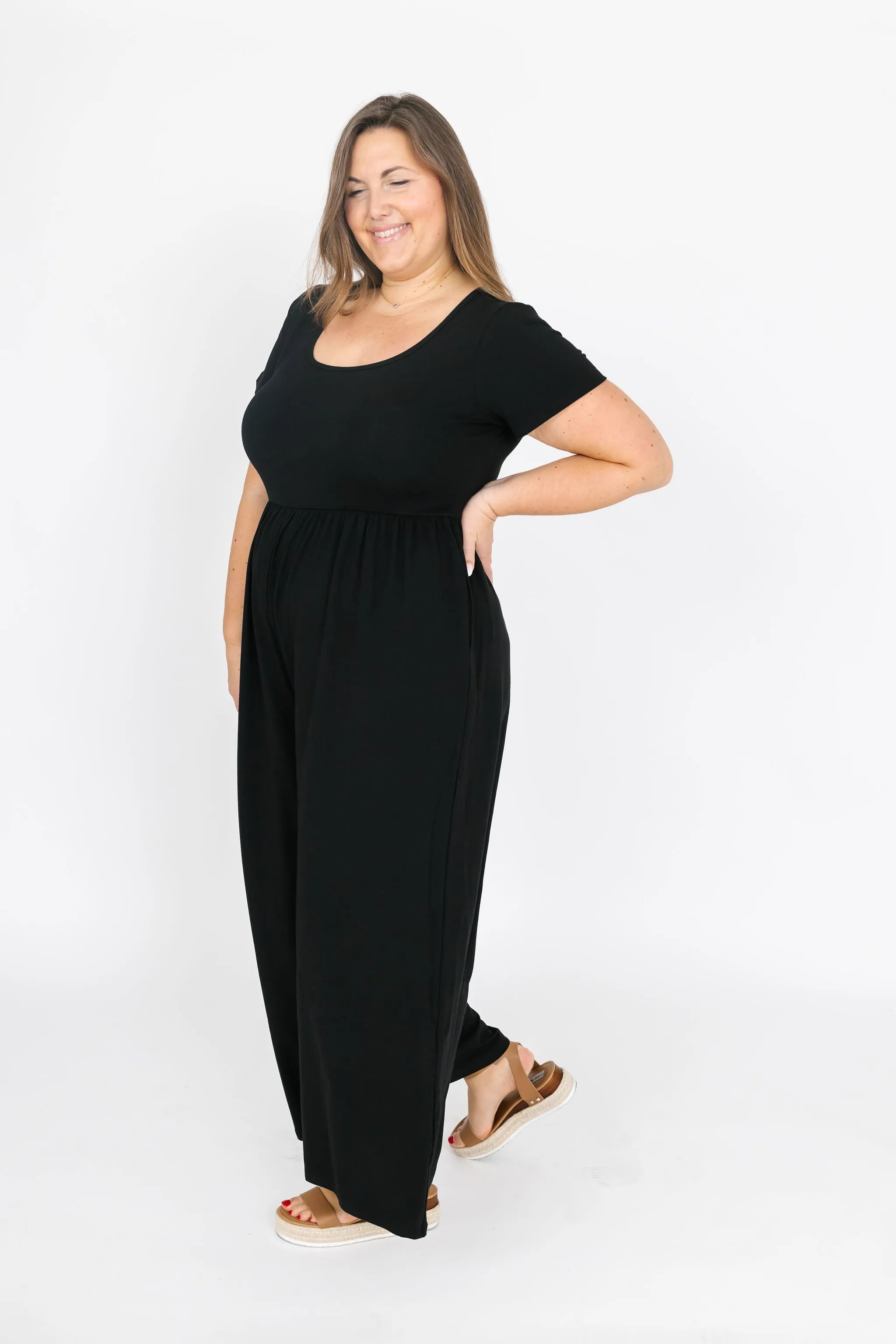 Smash & Tess Camille Romper | Midnight Black