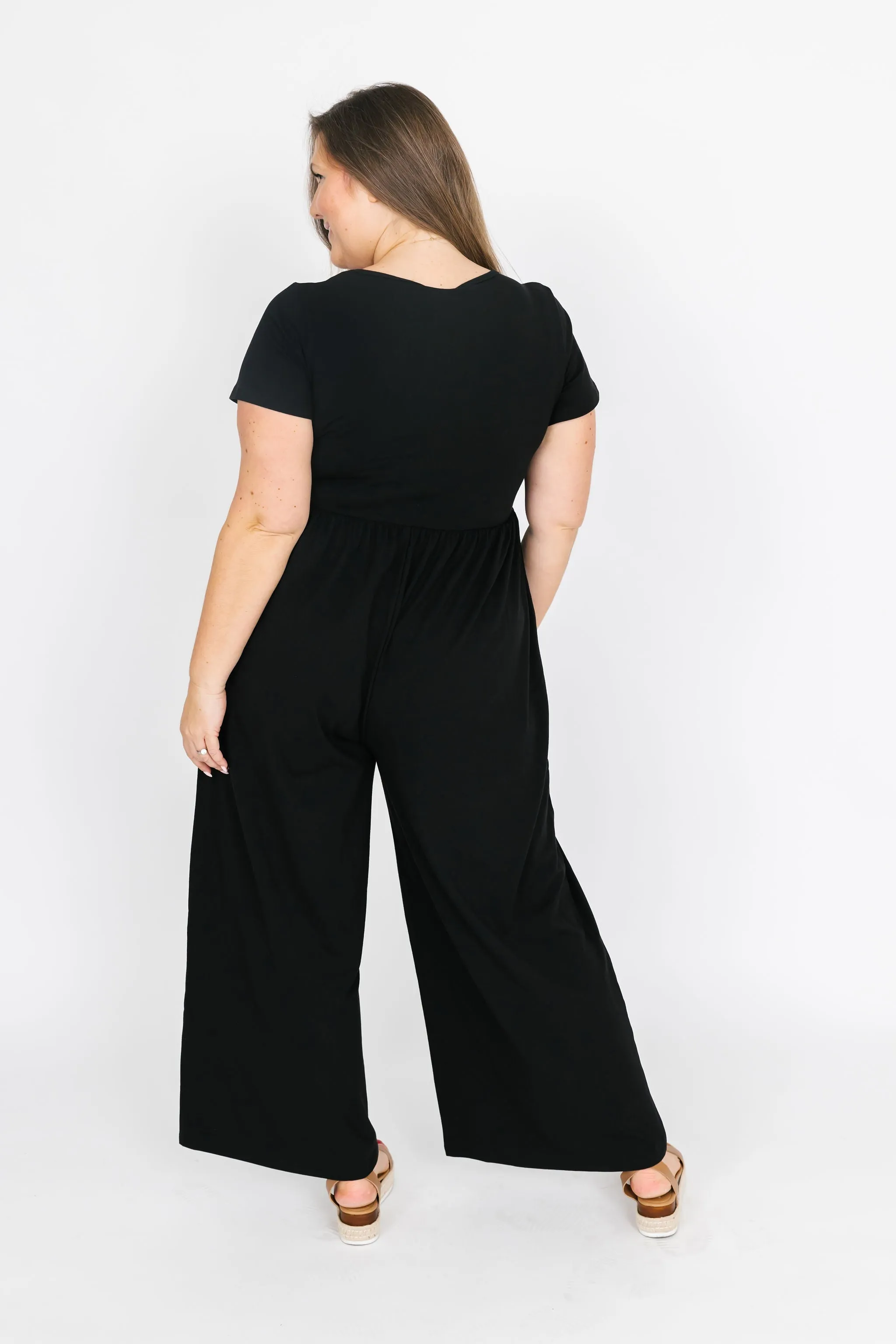 Smash & Tess Camille Romper | Midnight Black