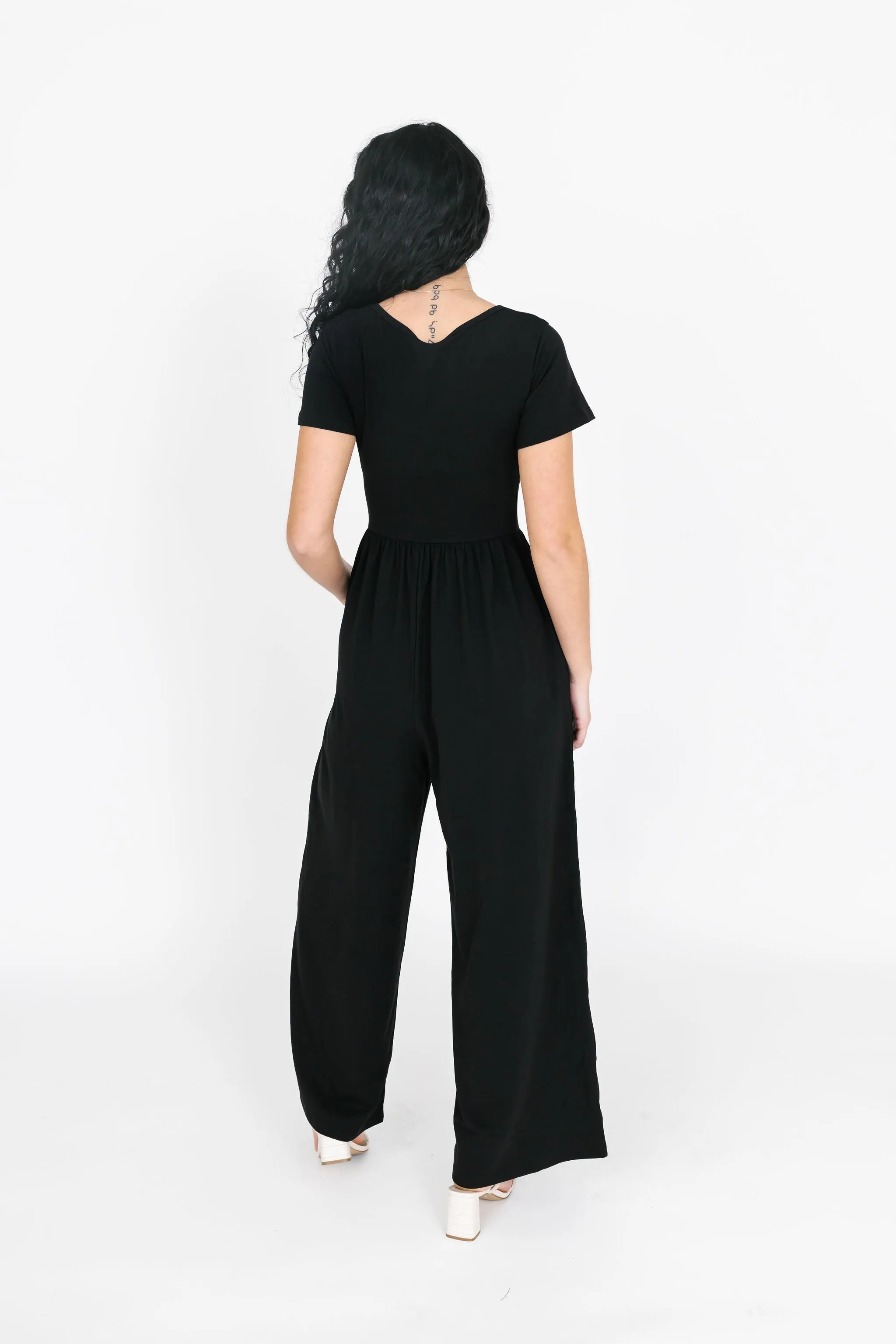 Smash & Tess Camille Romper | Midnight Black