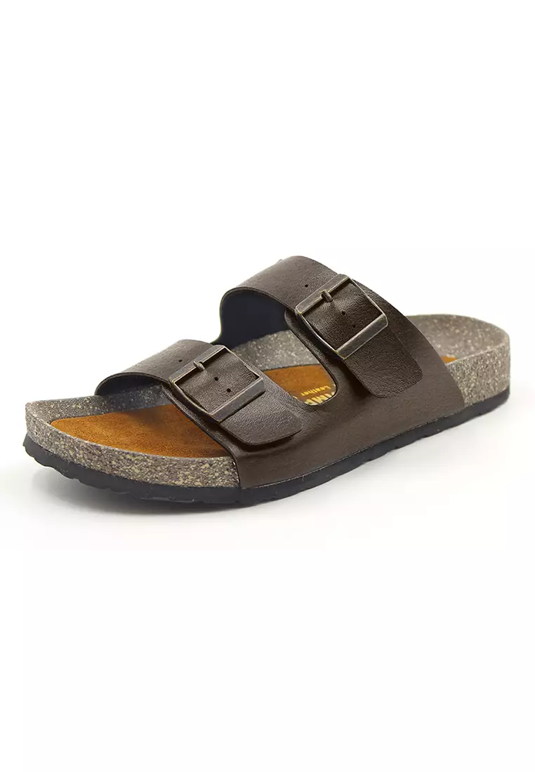 SoleSimple Athens - Dark Brown Leather Sandals & Flip Flops & Slipper