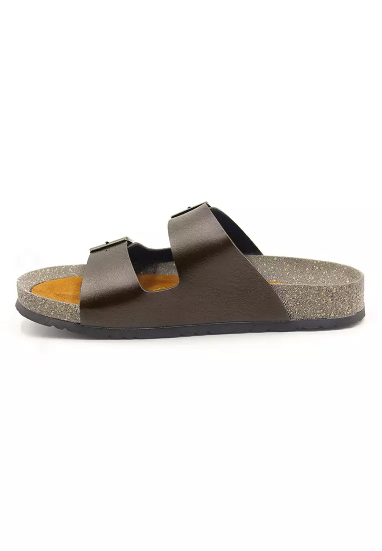 SoleSimple Athens - Dark Brown Leather Sandals & Flip Flops & Slipper