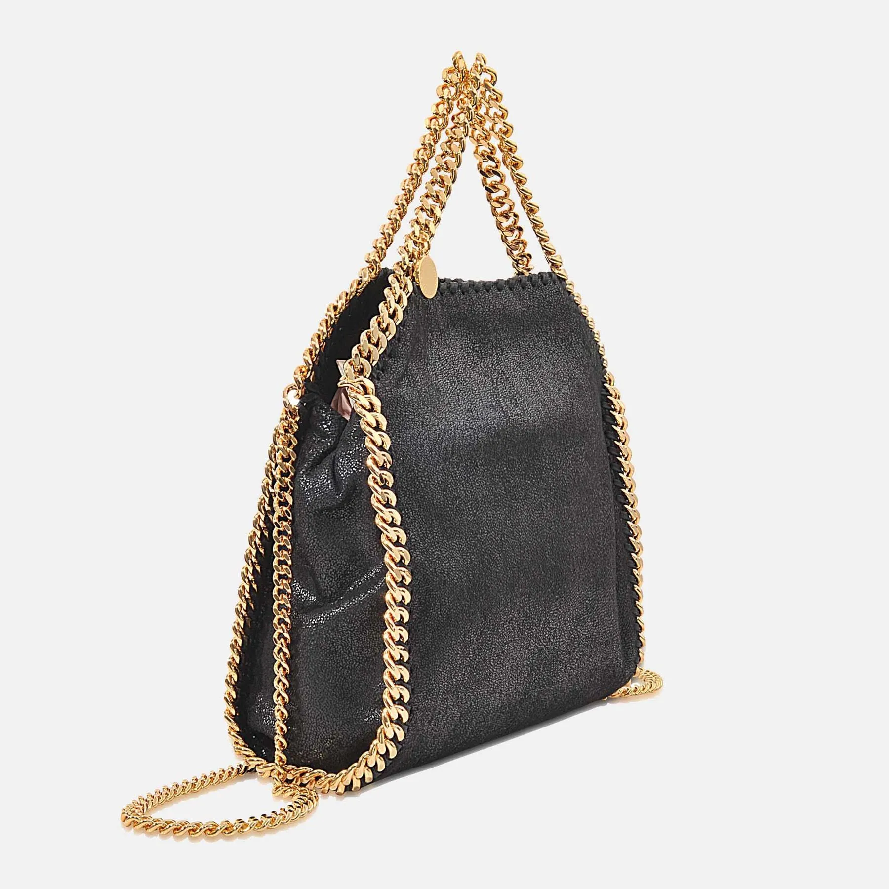 Stella McCartney  Falabella Mini Hobo Bag - Stella Mccartney -  Black  - Leather Vegan