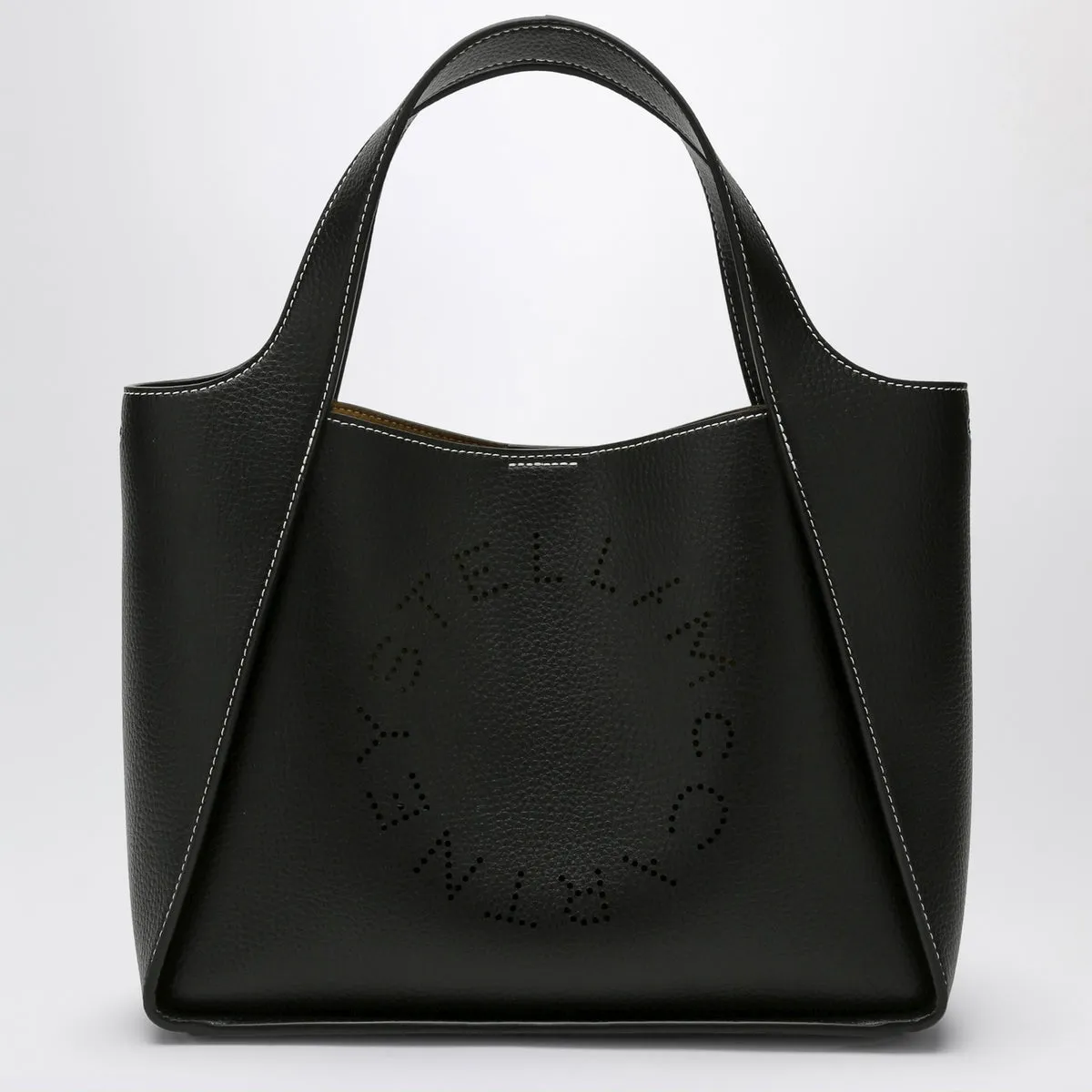 Stella McCartney    Stella Mc Cartney Stella Logo Black Shoulder Bag