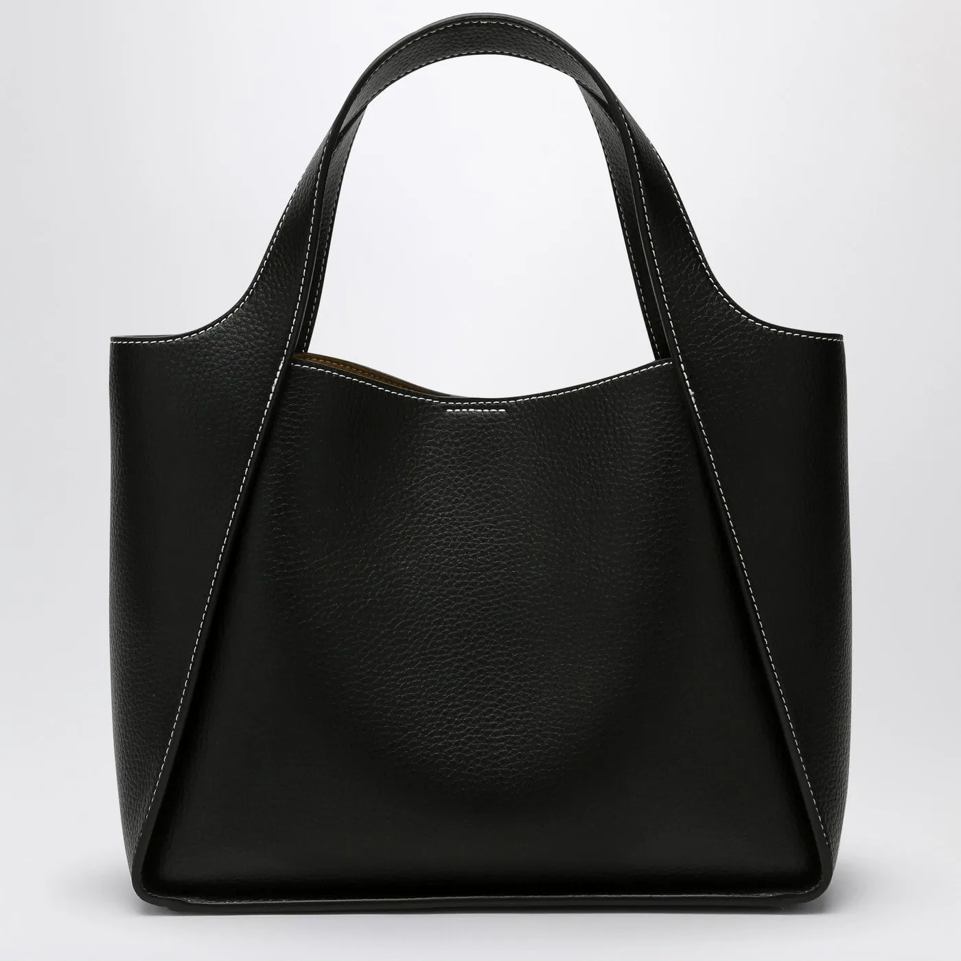 Stella McCartney    Stella Mc Cartney Stella Logo Black Shoulder Bag