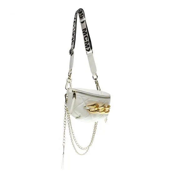 Steve Madden BQuilted White Bag