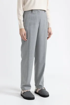 Stretch wool classic trousers