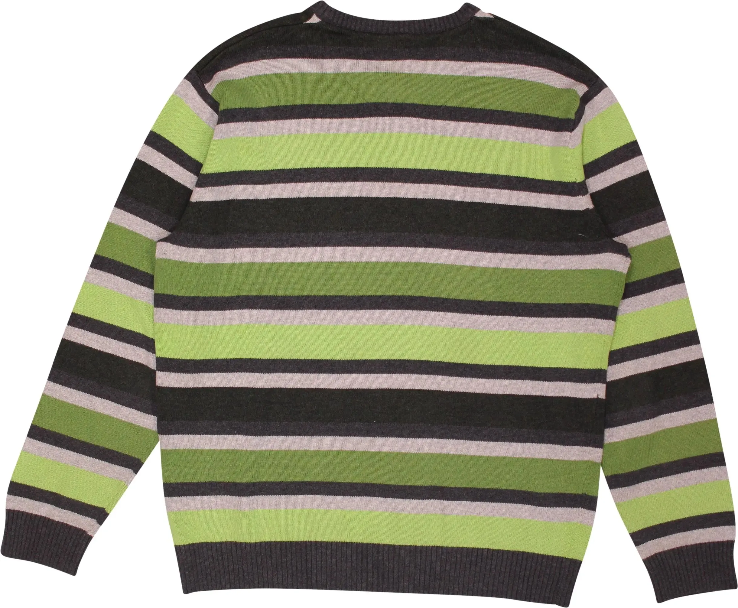 Striped V-Neck Jumper | ThriftTale