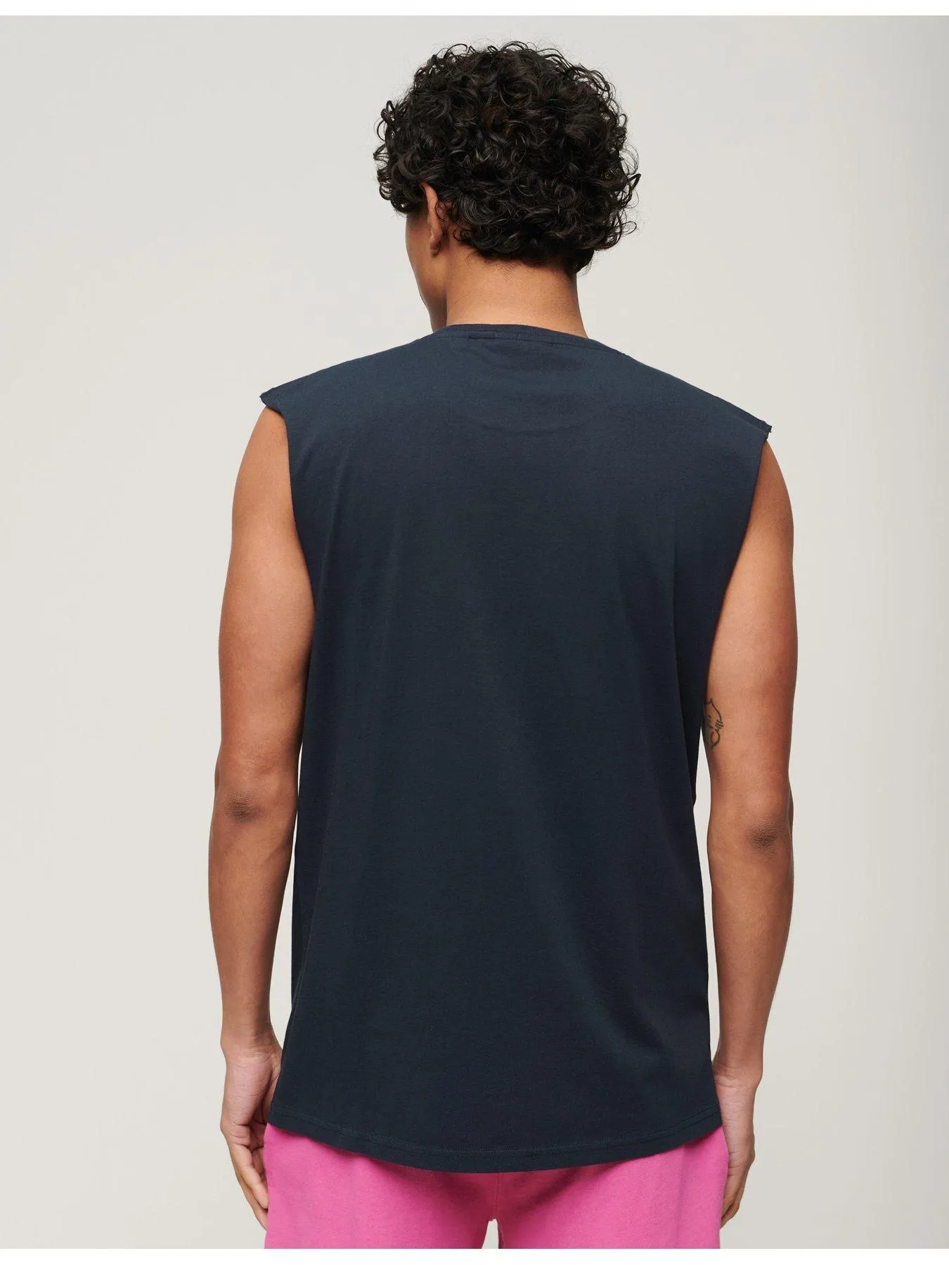 Superdry Essential Logo Vest Top - Navy