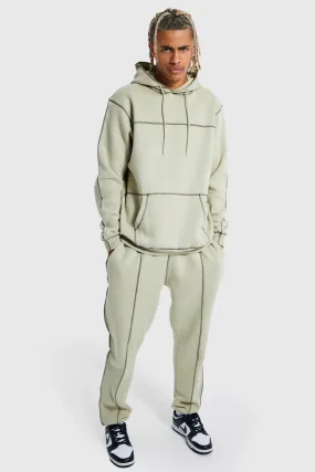 Tall Contrast Stitch Regular Fit Tracksuit