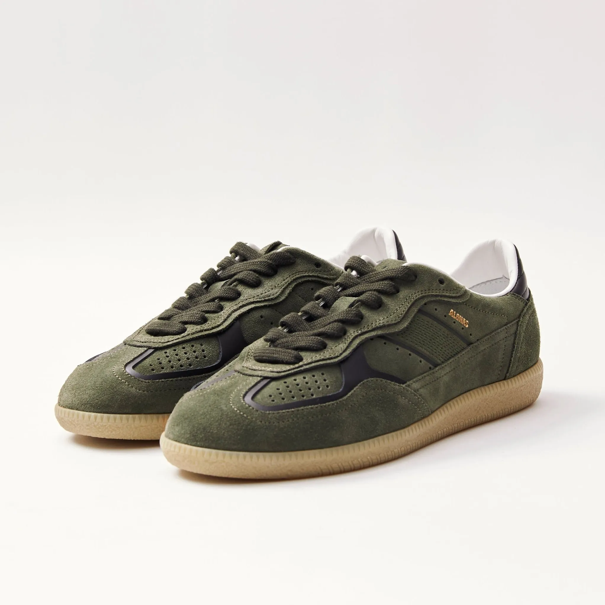 Tb.490 Rife Dusty Olive Leather Sneakers  