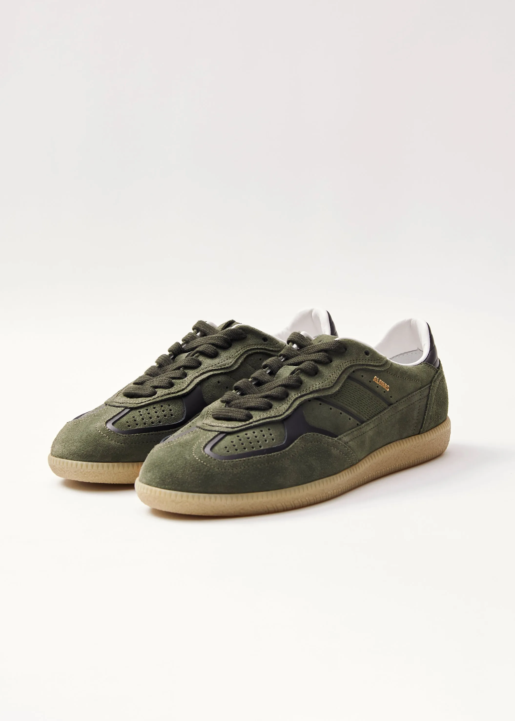 Tb.490 Rife Dusty Olive Leather Sneakers  