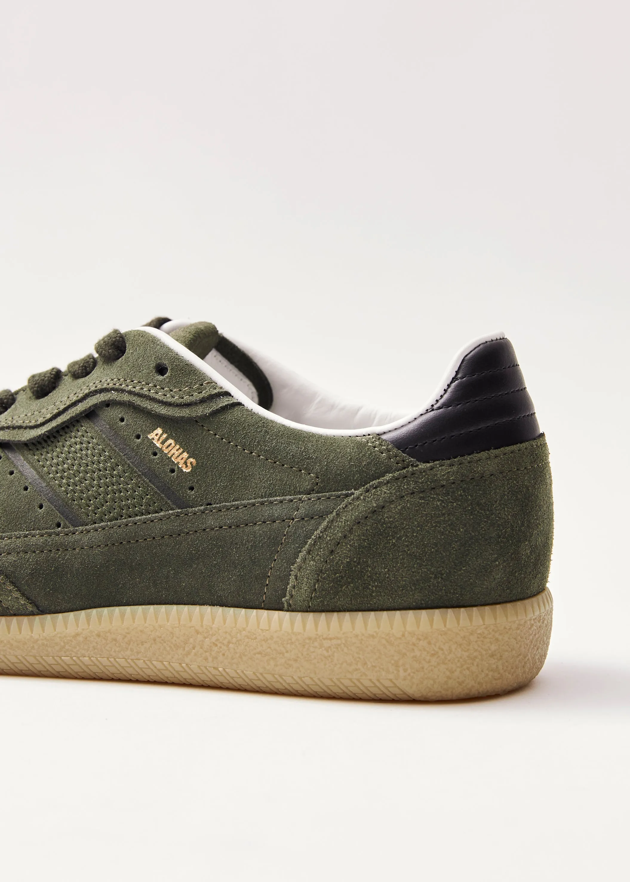 Tb.490 Rife Dusty Olive Leather Sneakers  