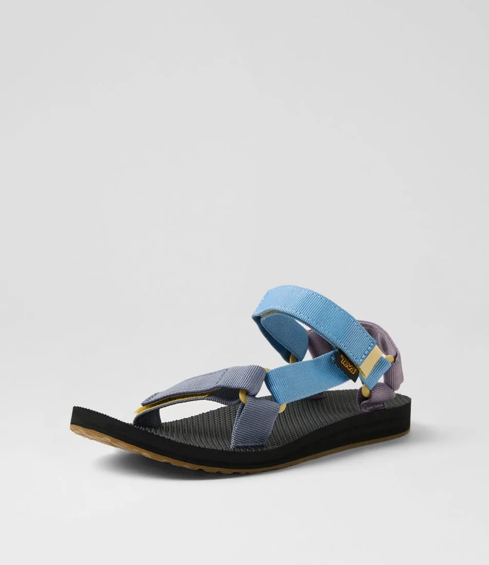 TEVA W Original Univ Blissful Blue Multi Fabric Sandals