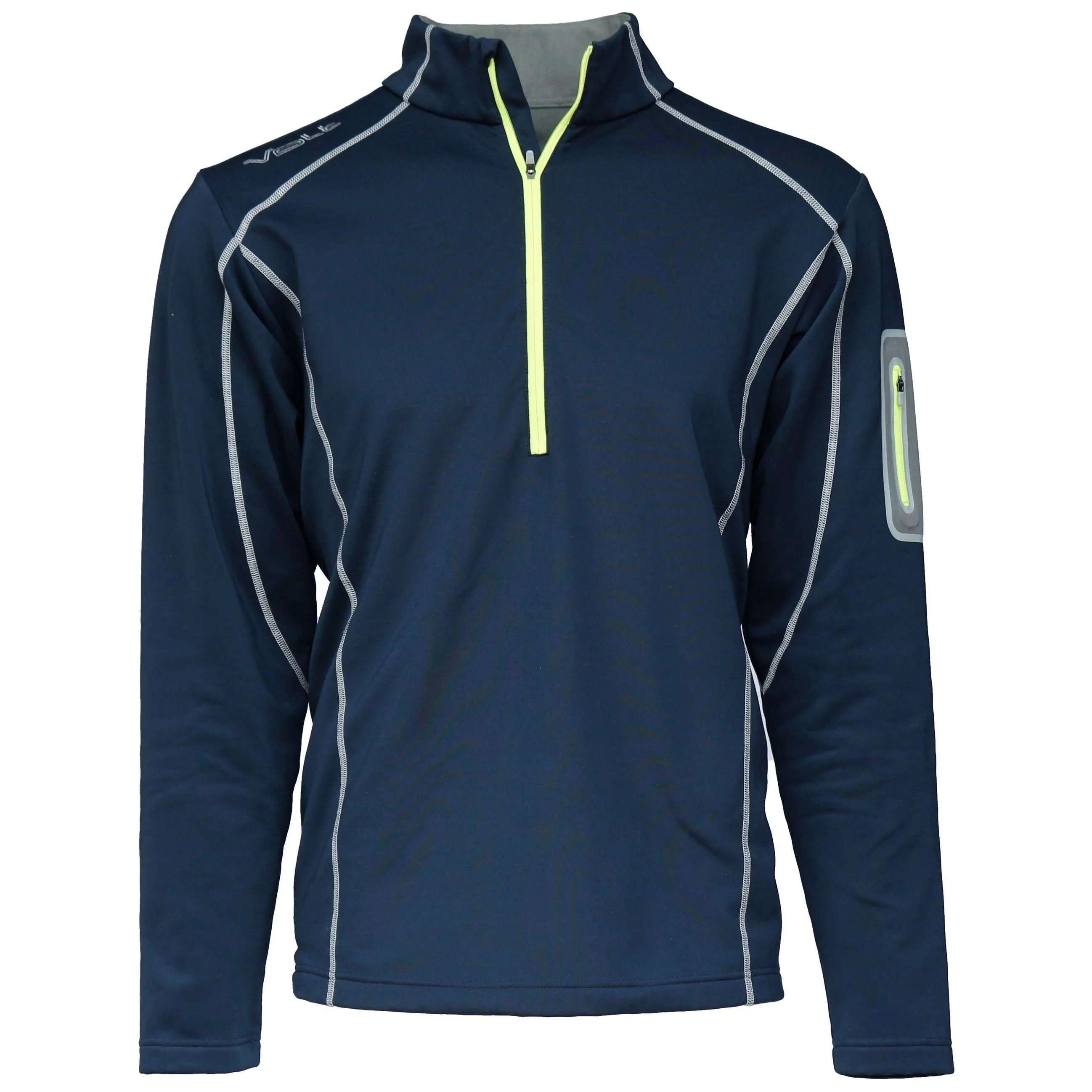 Thermal Half-Zip Men's 5V Heated Pullover, Navy Blue