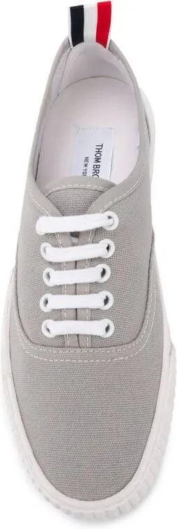 Thom Browne Heritage canvas sneakers Grey