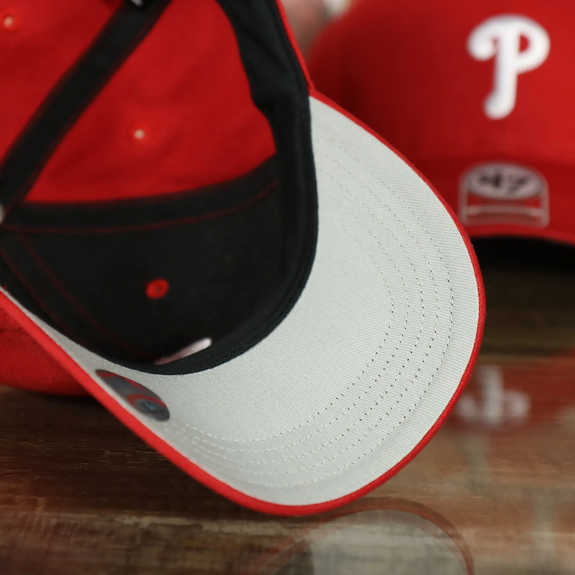 Toddler Philadelphia Phillies Gray Bottom Dad Hat | Red Toddler Dad Hat