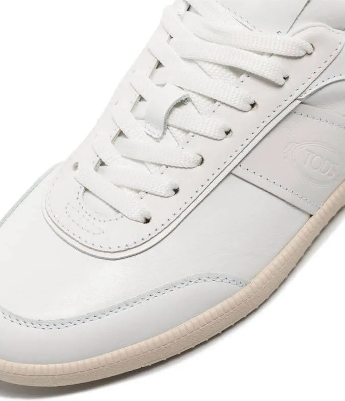 Tod's logo-embossed low top sneakers White