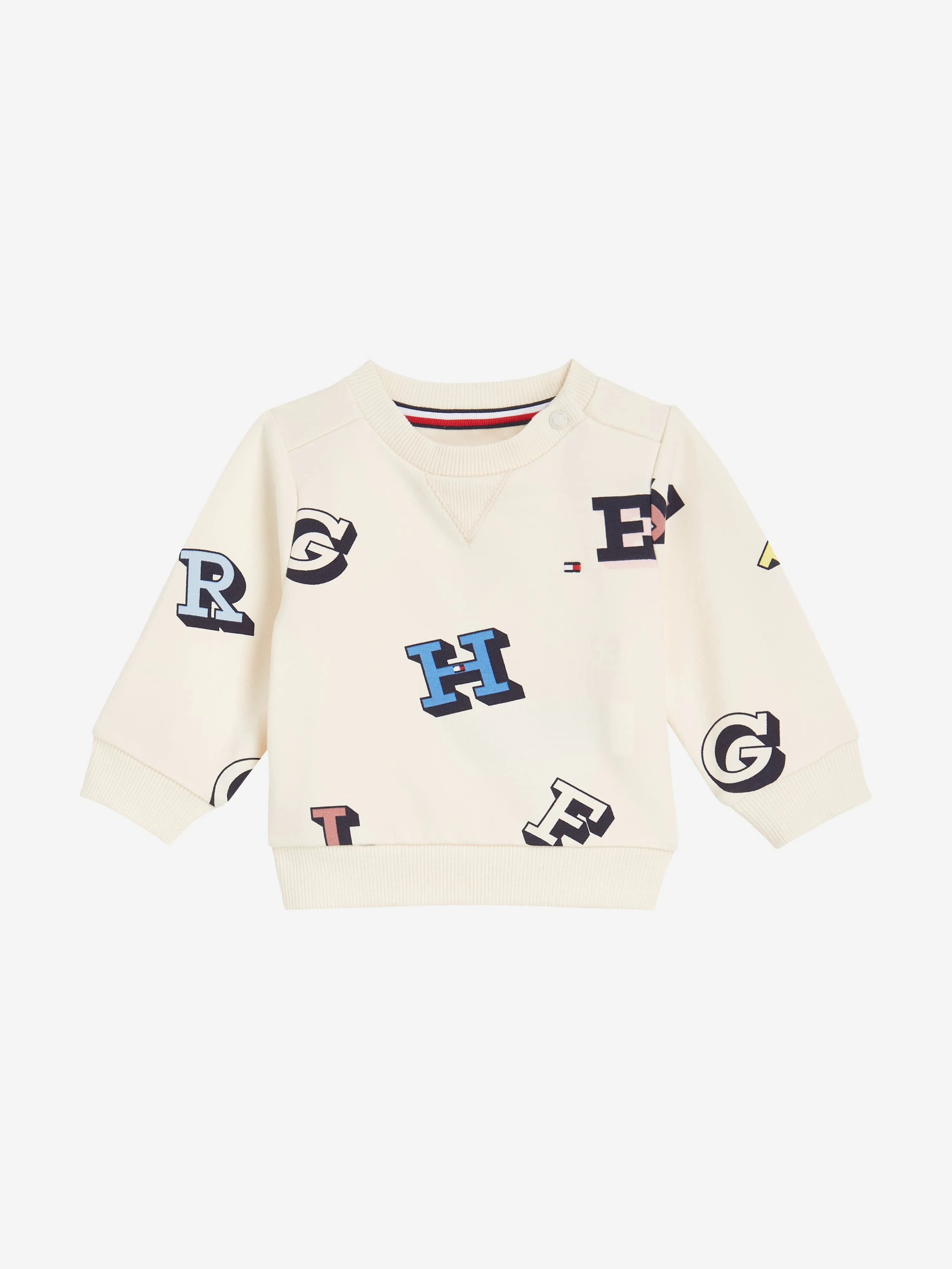 Tommy Hilfiger Baby Monotype Tracksuit in Ivory