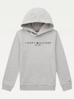 Tommy Hilfiger Boys Essential Hoodie - Light Grey Marl