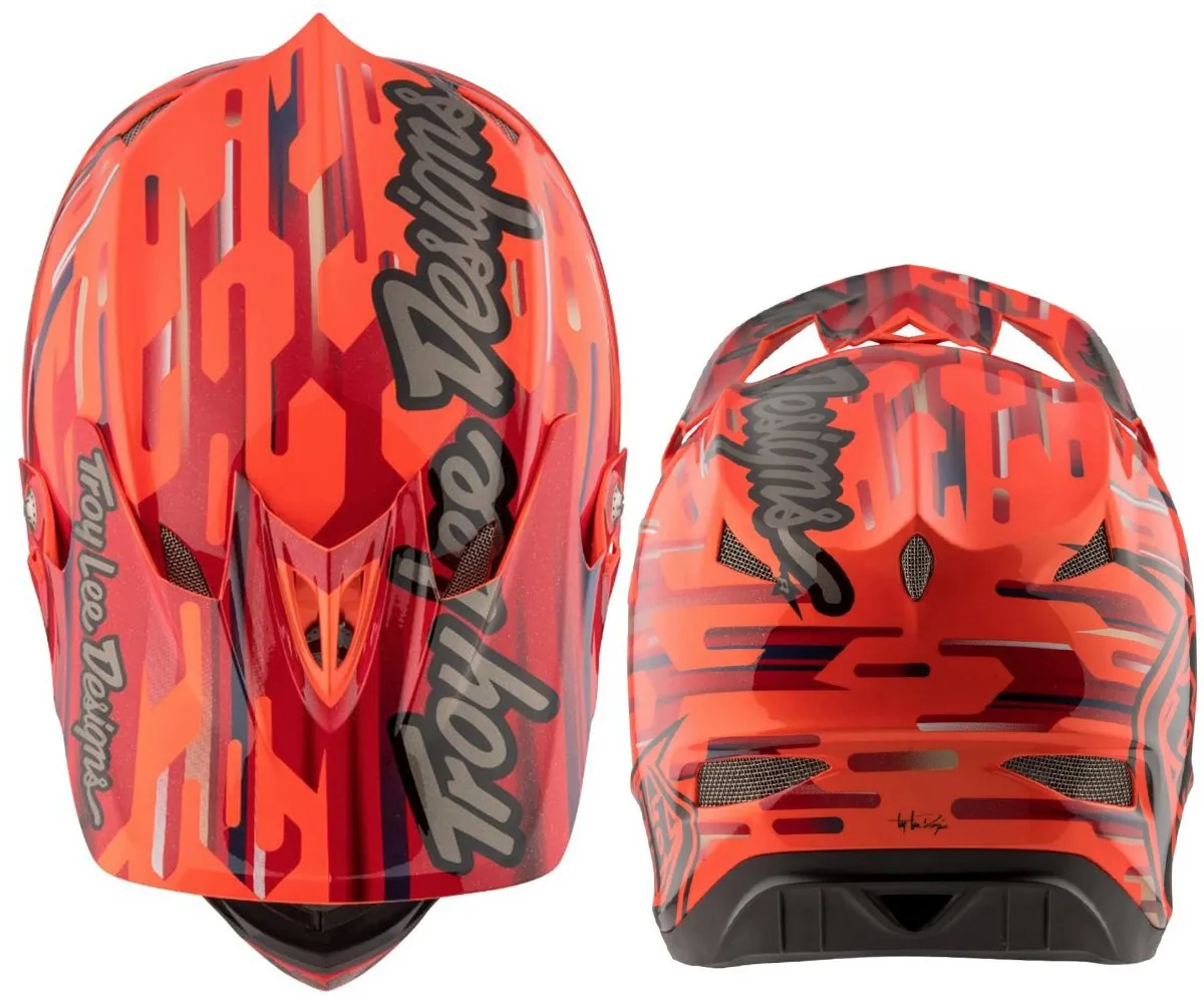 Troy Lee Designs D3 Composite Full Face Helmet - Code Orange